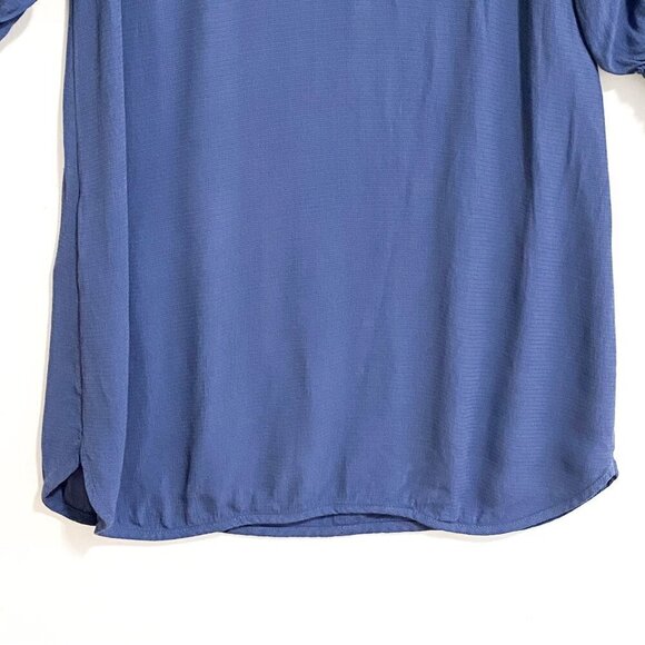 Maje Blue Realiste Crape Shift Dress Size Small (size 1 of 5) - Picture 8 of 14